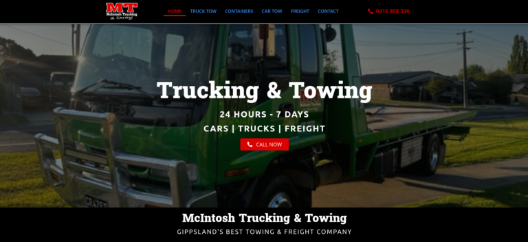 one page website